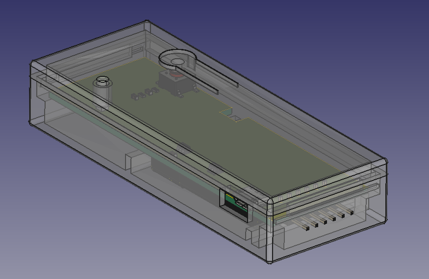 Render of FreeCAD enclosure